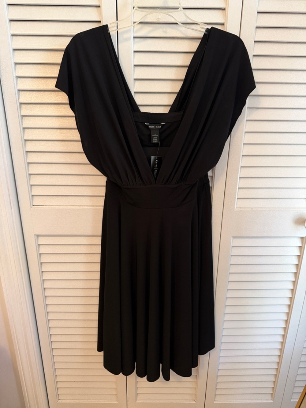 White House Black Market Convertible Sleeve Fit & Flare dress